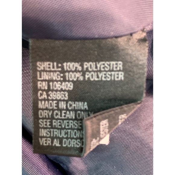 Women’s Tahari Arthur Levine 12P navy blazer business career 1721 Lined Notch - Picture 5 of 7